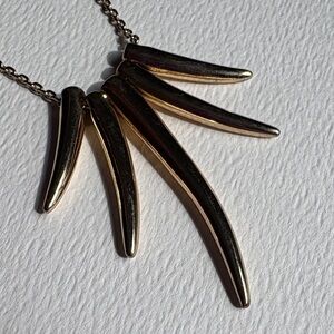 Mythologie Gold Spike Pendant Necklace